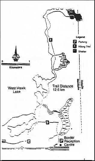 Hunt Lake Hiking Trail Map